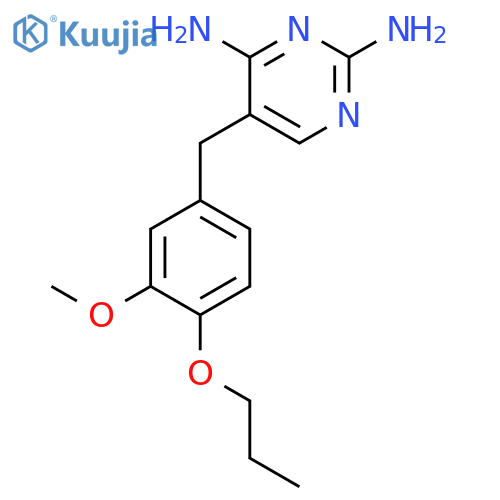 2,4-Pyrimidinediamine, 5-[(3-methoxy-4-propoxyphenyl)methyl]- structure