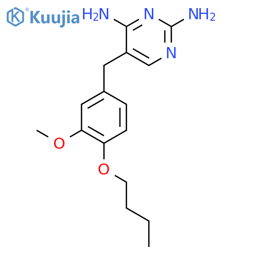 5-(4-butoxy-3-methoxybenzyl)pyrimidine-2,4-diamine structure