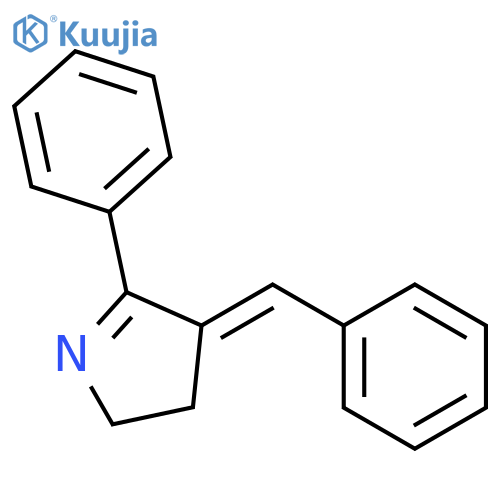 2H-Pyrrole, 3,4-dihydro-5-phenyl-4-(phenylmethylene)- structure