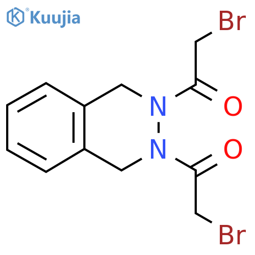 Phthalazine, 2,3-bis(bromoacetyl)-1,2,3,4-tetrahydro- structure