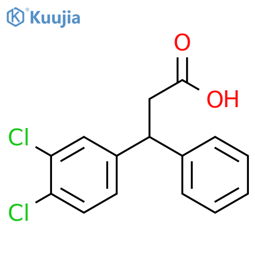 3-(3,4-dichlorophenyl)-3-phenylpropionic acid structure