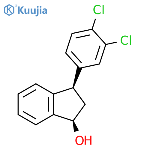 1H-Inden-1-ol, 3-(3,4-dichlorophenyl)-2,3-dihydro-, (1R,3R)-rel- structure
