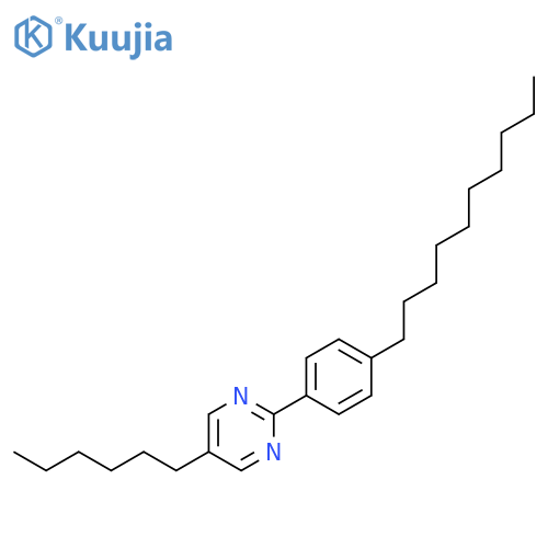 Pyrimidine, 2-(4-decylphenyl)-5-hexyl- structure