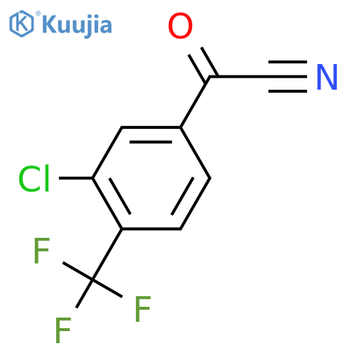 Benzeneacetonitrile, 3-chloro-α-oxo-4-(trifluoromethyl)- structure