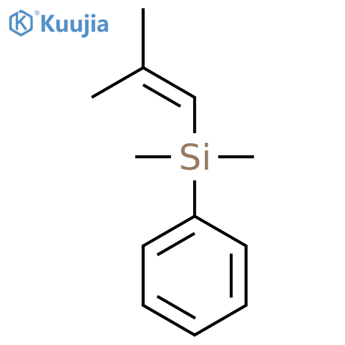 Dimethyl(2-methylprop-1-en-1-yl)phenylsilane structure