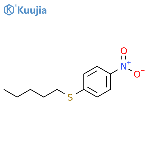 Benzene, 1-nitro-4-(pentylthio)- structure