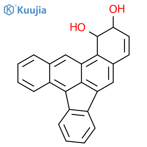 12,13-dihydro-12,13-dihydroxydibenzo(a,e)fluoranthene structure