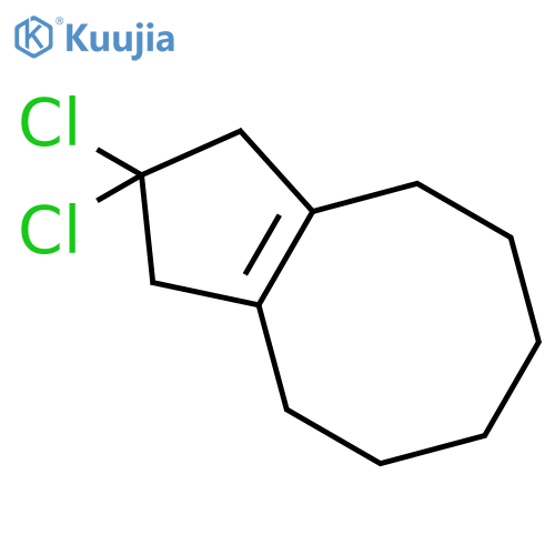 1H-Cyclopentacyclooctene, 2,2-dichloro-2,3,4,5,6,7,8,9-octahydro- structure