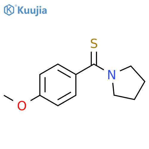 Pyrrolidine, 1-[(4-methoxyphenyl)thioxomethyl]- structure