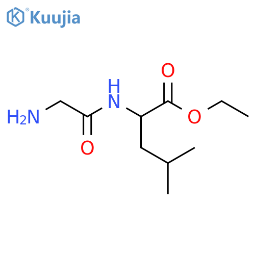 Ethyl 2-(2-aminoacetamido)-4-methylpentanoate structure