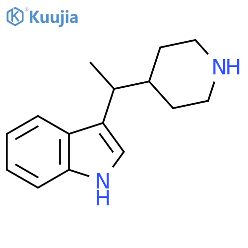 3-1-(piperidin-4-yl)ethyl-1H-indole structure