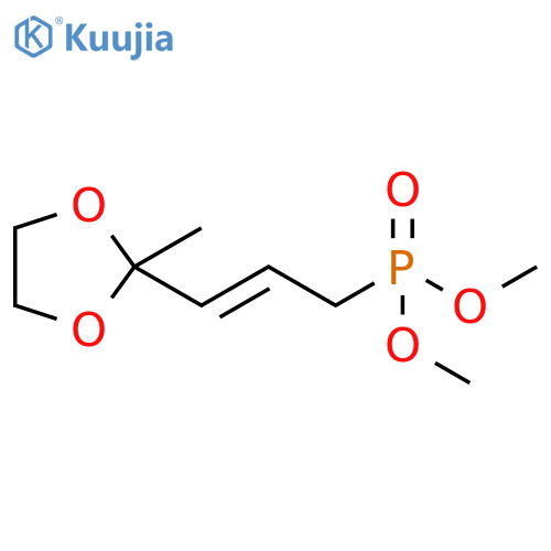 Phosphonic acid, [3-(2-methyl-1,3-dioxolan-2-yl)-2-propenyl]-, dimethyl ester, (E)- (9CI) structure