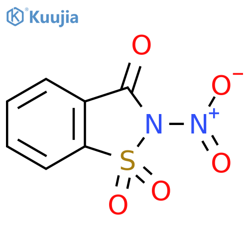 1,2-Benzisothiazol-3(2H)-one, 2-nitro-, 1,1-dioxide structure