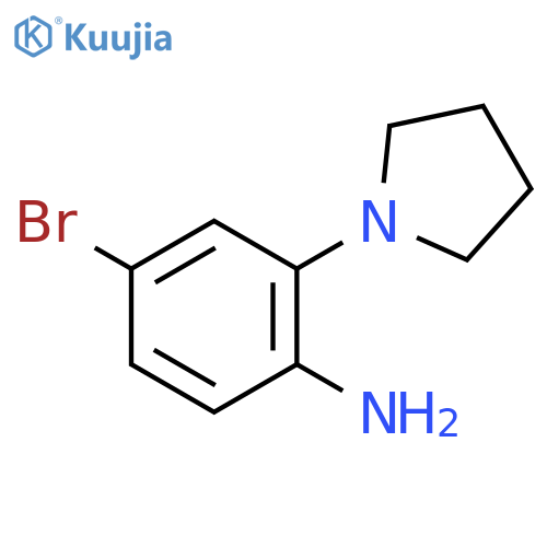 4-Bromo-2-Pyrrolidin-1-Ylaniline structure