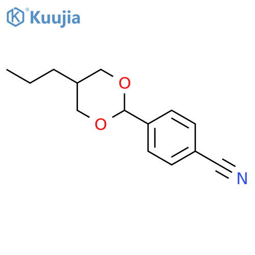 2-(4-Cyanophenyl)-5-n-propyl-1,3-dioxane structure