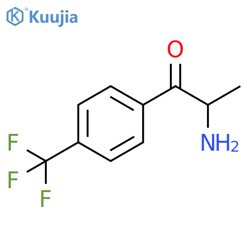 2-amino-1-4-(trifluoromethyl)phenylpropan-1-one structure