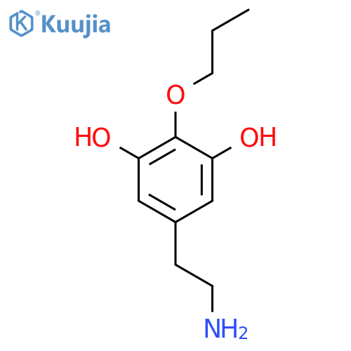 1,3-Benzenediol,5-(2-aminoethyl)-2-propoxy- structure