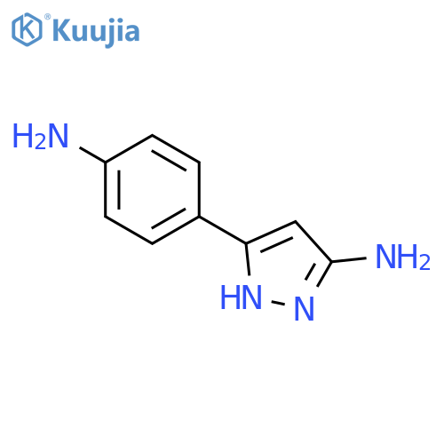 Pyrazole, 3-amino-5-(p-amino phenyl)- structure