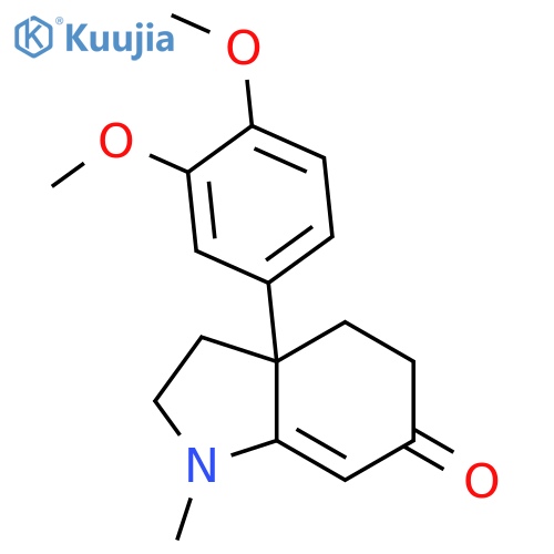 6H-Indol-6-one,3a-(3,4-dimethoxyphenyl)-1,2,3,3a,4,5-hexahydro-1-methyl- structure