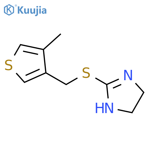 1H-Imidazole,4,5-dihydro-2-[[(4-methyl-3-thienyl)methyl]thio]- structure