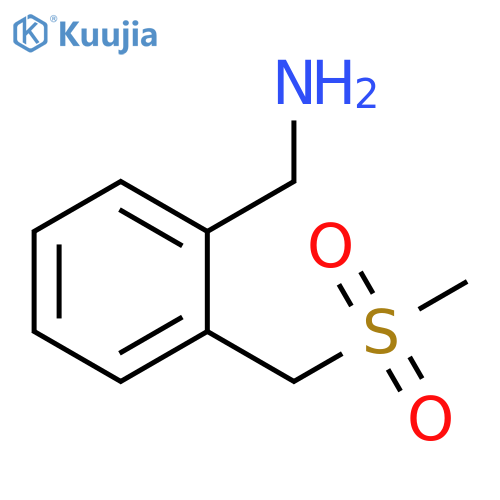 2-(methanesulfonylmethyl)phenylmethanamine structure