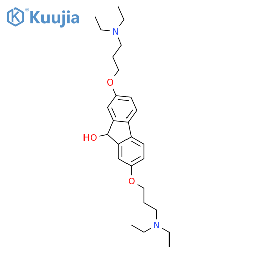 9H-FLUOREN-9-OL, 2,7-BIS[3-(DIETHYLAMINO)PROPOXY]- structure