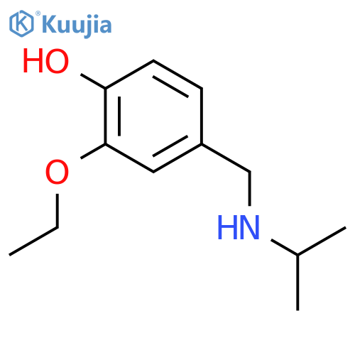 Phenol,2-ethoxy-4-[[(1-methylethyl)amino]methyl]- structure