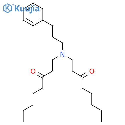 3-OCTANONE, 1,1'-[(3-PHENYLPROPYL)IMINO]BIS- structure