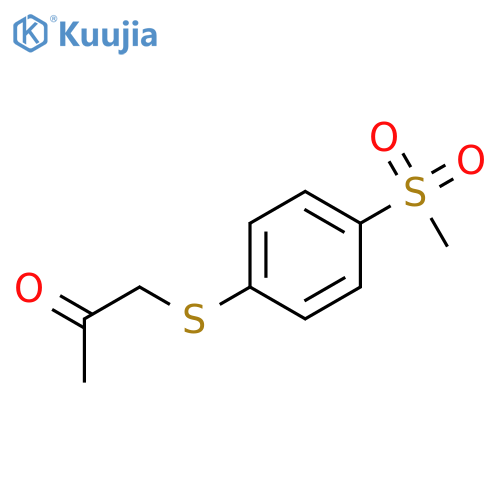 2-Propanone, 1-[[4-(methylsulfonyl)phenyl]thio]- structure