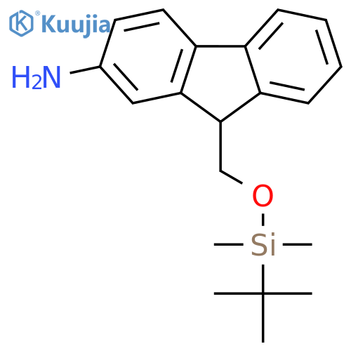 9-[[tert-butyl(dimethyl)silyl]oxymethyl]-9H-fluoren-2-amine structure