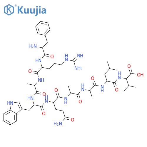 L-Valine,L-phenylalanyl-L-arginyl-L-alanyl-L-tryptophyl-L-glutaminyl-L-alanyl-L-alanyl-L-leucyl- structure