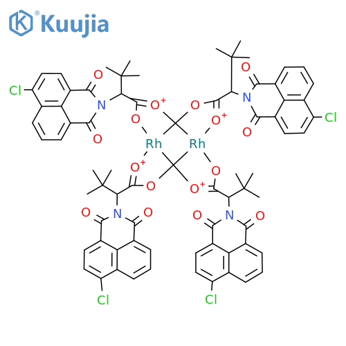 Rhodium, tetrakis[μ-​[(αS)​-​6-​chloro-​α-​(1,​1-​dimethylethyl)​-​1,​3-​dioxo-​1H-​benz[de]​isoquinoline-​2(3H)​-​acetato-​κO2:κO2']​]​di-​, (Rh-​Rh) structure