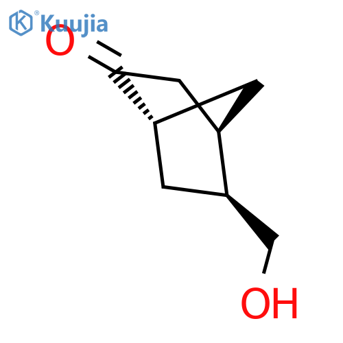 Bicyclo[2.2.1]heptan-2-one, 5-(hydroxymethyl)-, (1R,4R,5S)- structure