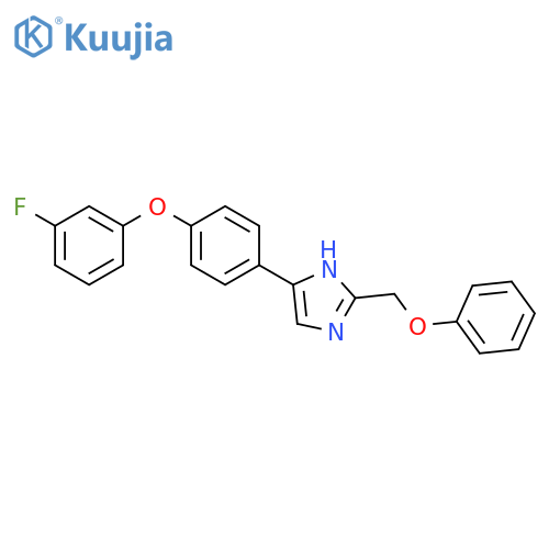 1H-IMIDAZOLE, 4-[4-(3-FLUOROPHENOXY)PHENYL]-2-(PHENOXYMETHYL)- structure