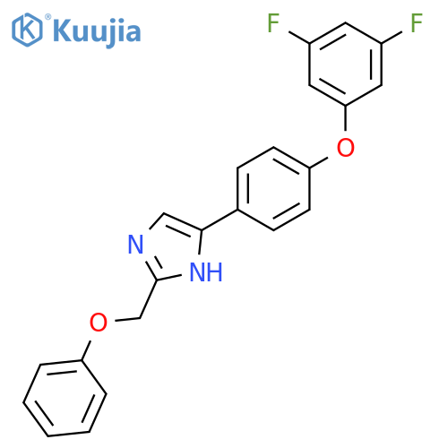 1H-Imidazole, 4-[4-(3,5-difluorophenoxy)phenyl]-2-(phenoxymethyl)- structure