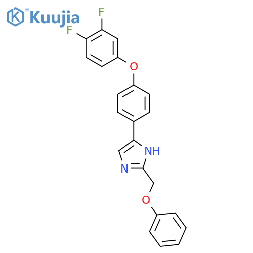 1H-IMIDAZOLE, 4-[4-(3,4-DIFLUOROPHENOXY)PHENYL]-2-(PHENOXYMETHYL)- structure