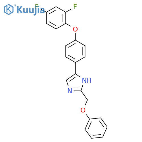 1H-IMIDAZOLE, 4-[4-(2,4-DIFLUOROPHENOXY)PHENYL]-2-(PHENOXYMETHYL)- structure
