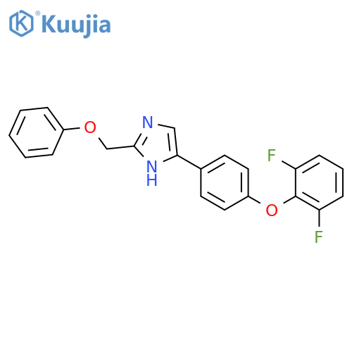 1H-IMIDAZOLE, 4-[4-(2,6-DIFLUOROPHENOXY)PHENYL]-2-(PHENOXYMETHYL)- structure