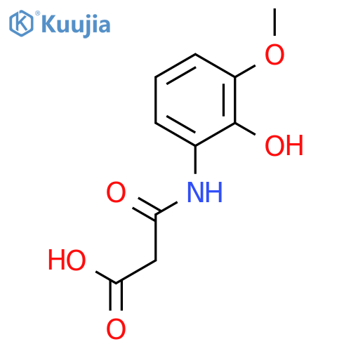 Propanoic acid, 3-[(2-hydroxy-3-methoxyphenyl)amino]-3-oxo- structure