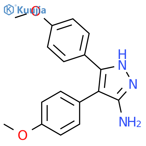 4,5-Bis(4-methoxyphenyl)-1H-pyrazol-3-amine structure