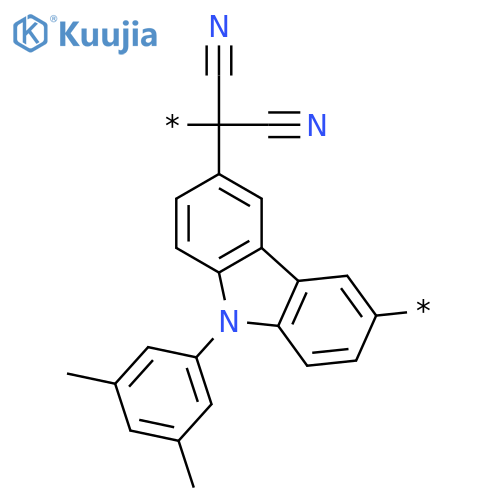 POLY[[9-(3,5-DIMETHYLPHENYL)-9H-CARBAZOLE-3,6-DIYL](DICYANOMETHYLENE)] structure