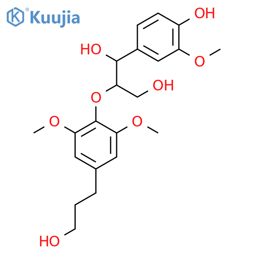 (7S,8R)-1-(4-hydroxy-3-methoxyphenyl)-2-[4-(3-hydroxypropyl)-2,6-di-methoxyphenoxy]-1,3-propanediol structure