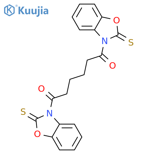 2(3H)-BENZOXAZOLETHIONE, 3,3'-(1,6-DIOXO-1,6-HEXANEDIYL)BIS- structure
