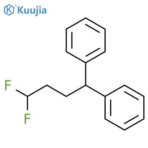 Benzene, 1,1'-(4,4-difluorobutylidene)bis- structure