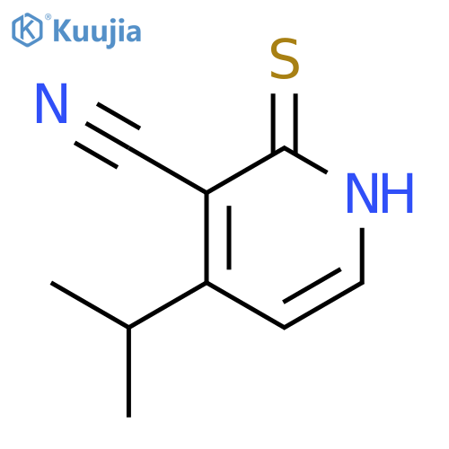 3-Pyridinecarbonitrile, 1,2-dihydro-4-(1-methylethyl)-2-thioxo- structure