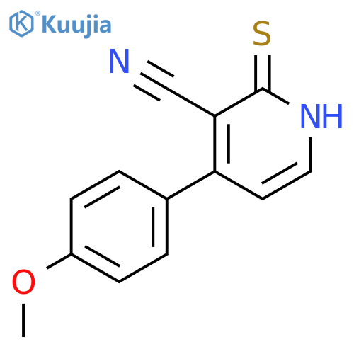 3-PYRIDINECARBONITRILE, 1,2-DIHYDRO-4-(4-METHOXYPHENYL)-2-THIOXO- structure