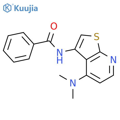 Benzamide, N-[4-(dimethylamino)thieno[2,3-b]pyridin-3-yl]- structure