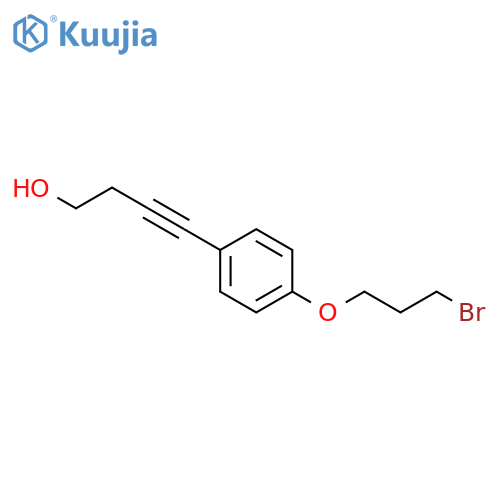 3-Butyn-1-ol, 4-[4-(3-bromopropoxy)phenyl]- structure