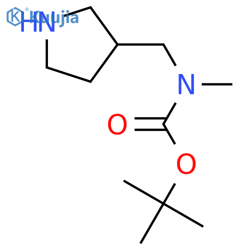 tert-butyl N-methyl-N-[(pyrrolidin-3-yl)methyl]carbamate structure