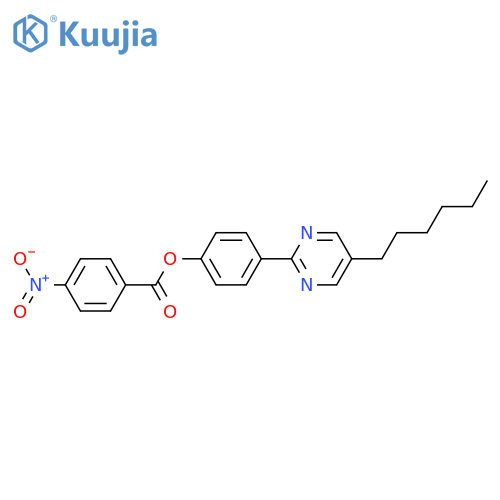 Phenol, 4-(5-hexyl-2-pyrimidinyl)-, 1-(4-nitrobenzoate) structure